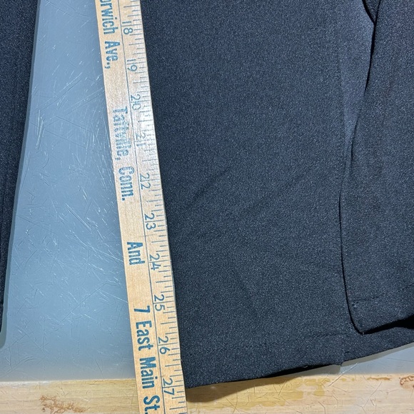 Happily Grey Wide Leg Trouser Black Slit in Front; Size 9 - Picture 2 of 6